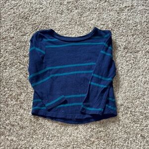 Old Navy Blue Long Sleeve Striped Tee